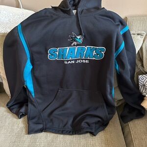 NHL Black Hoodie with Logo